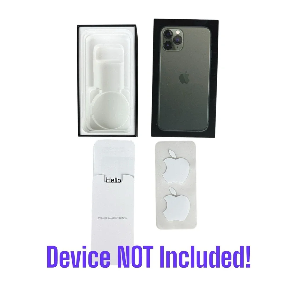 Apple iPhone 11 Pro EMPTY BOX‎ W/Insert Midnight Green Replacement Packaging